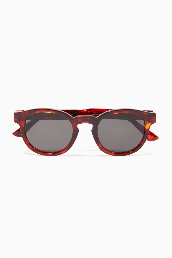

Round Sunglasses in Acetate, Brown
