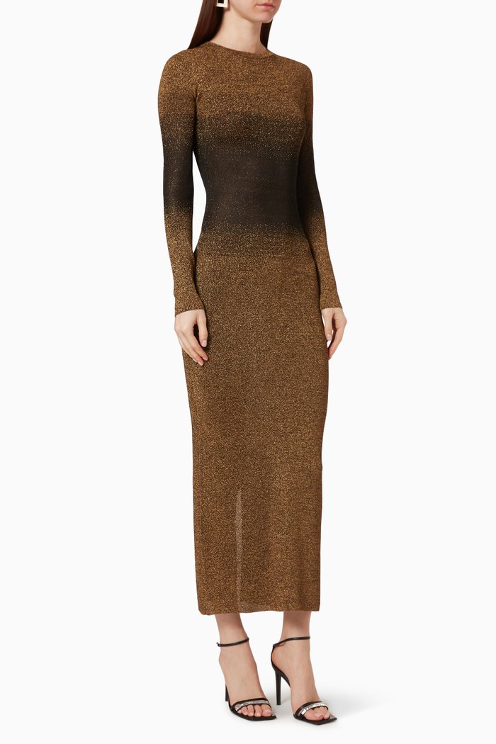 

Metallic Jersey Dress, Gold