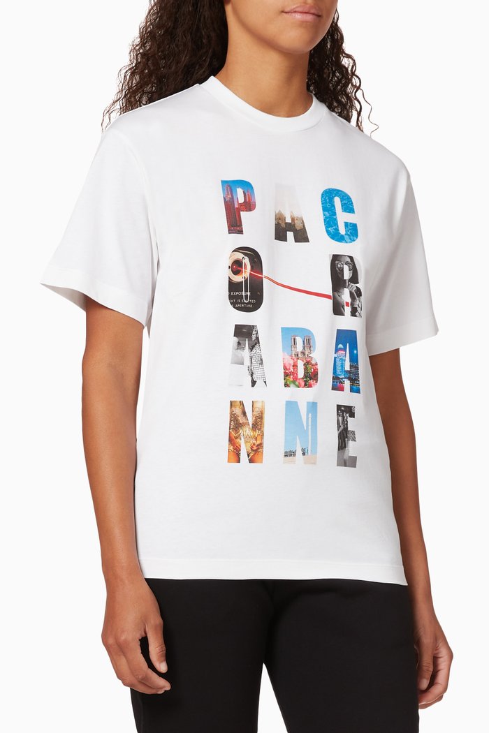 

Graphic Logo Cotton T-shirt, White