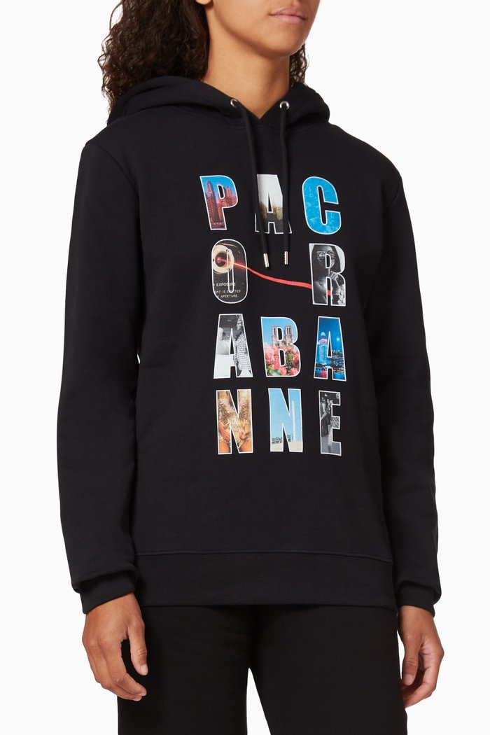 

Graphic Logo Cotton Sweatshirt, Black