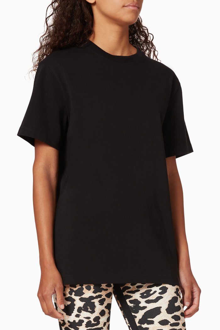 Logo Cotton T-shirt, Black