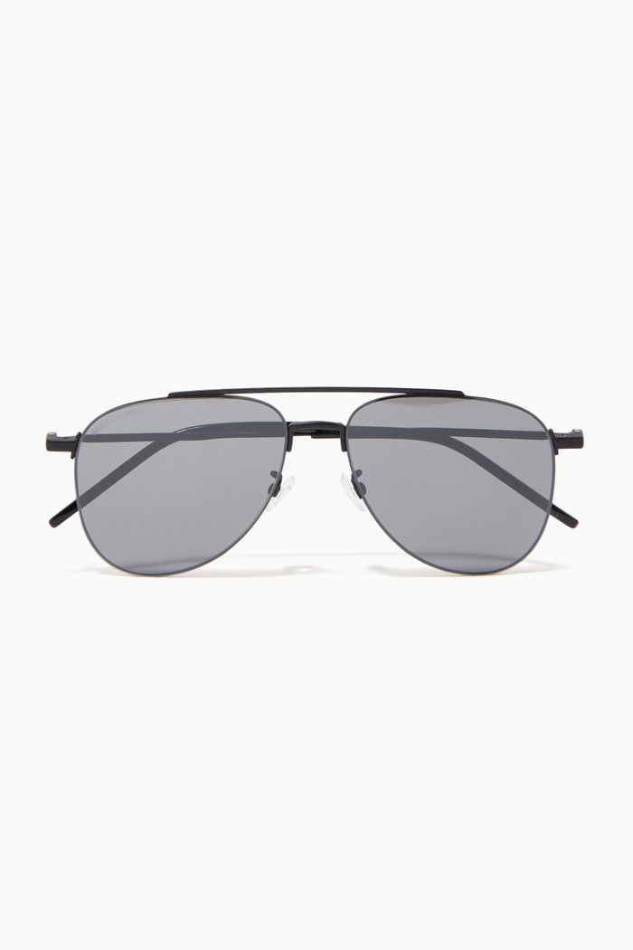 

SL 392 Wire Pilot Sunglasses, Black