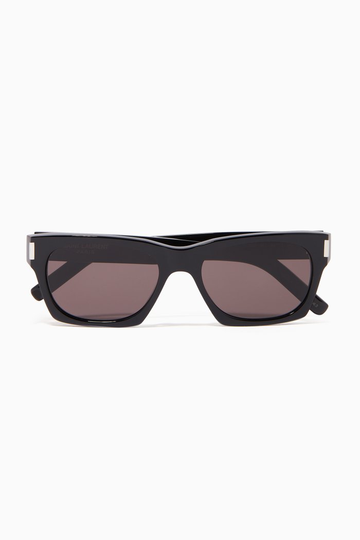 

SL 402 Rectangular Sunglasses, Black