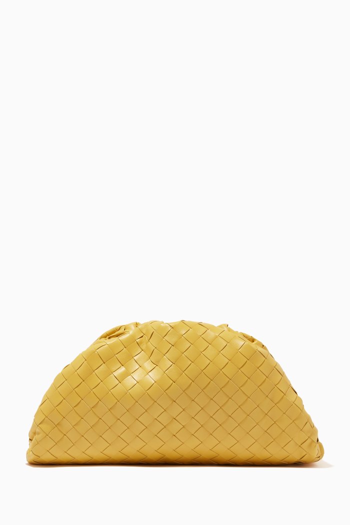 

The Pouch in Intrecciato Nappa, Yellow