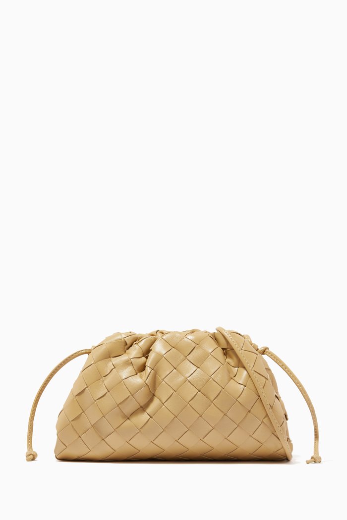 

The Mini Pouch in Intrecciato Nappa, Neutral