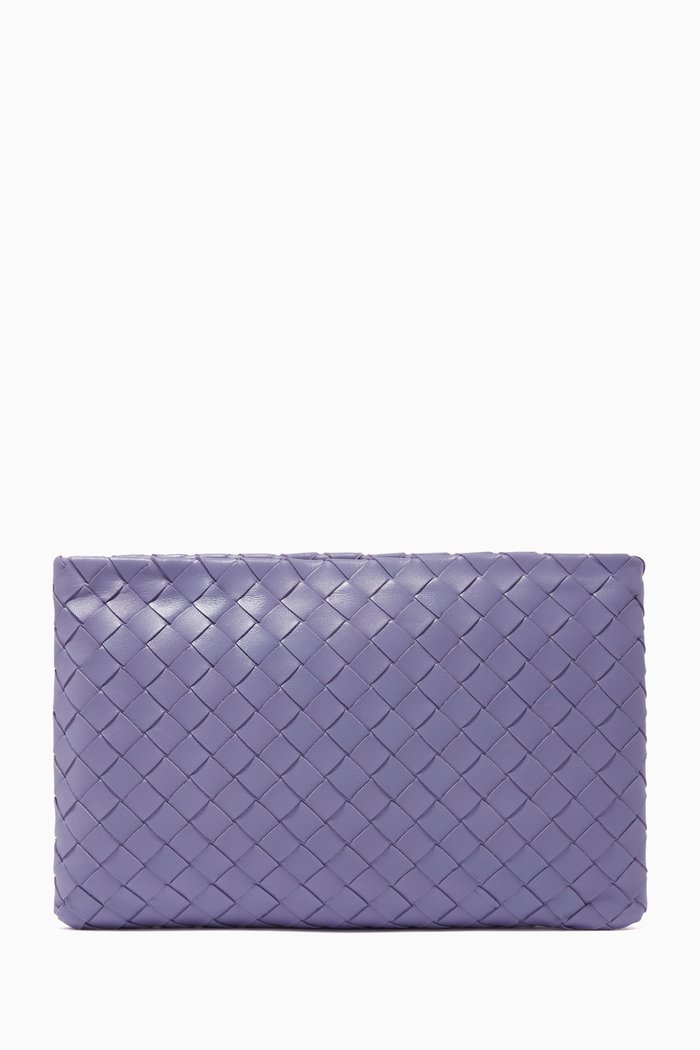 

Pouch in Intrecciato Nappa, Purple