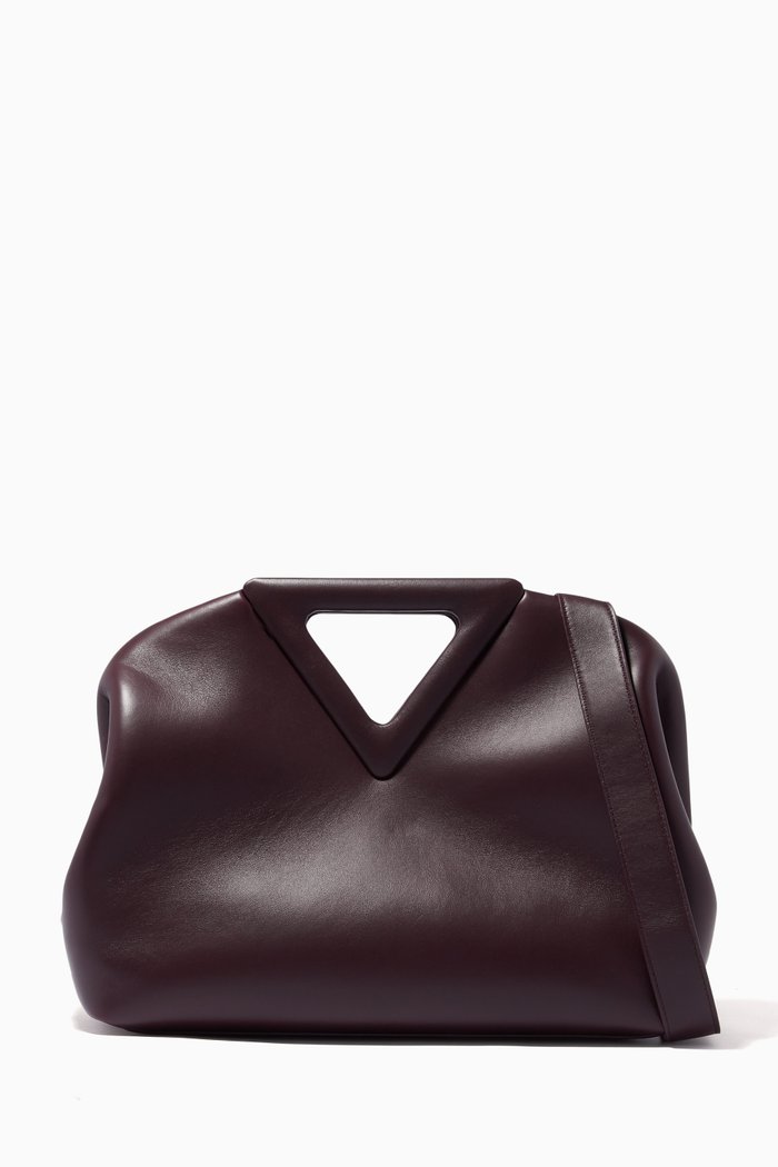 

The Triangle Bag in Nappa Calfskin, Purple