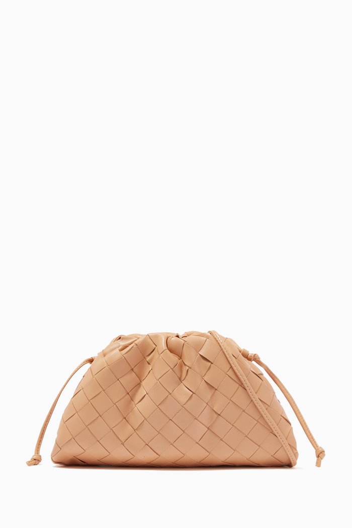 

The Mini Pouch in Intrecciato Nappa, Neutral