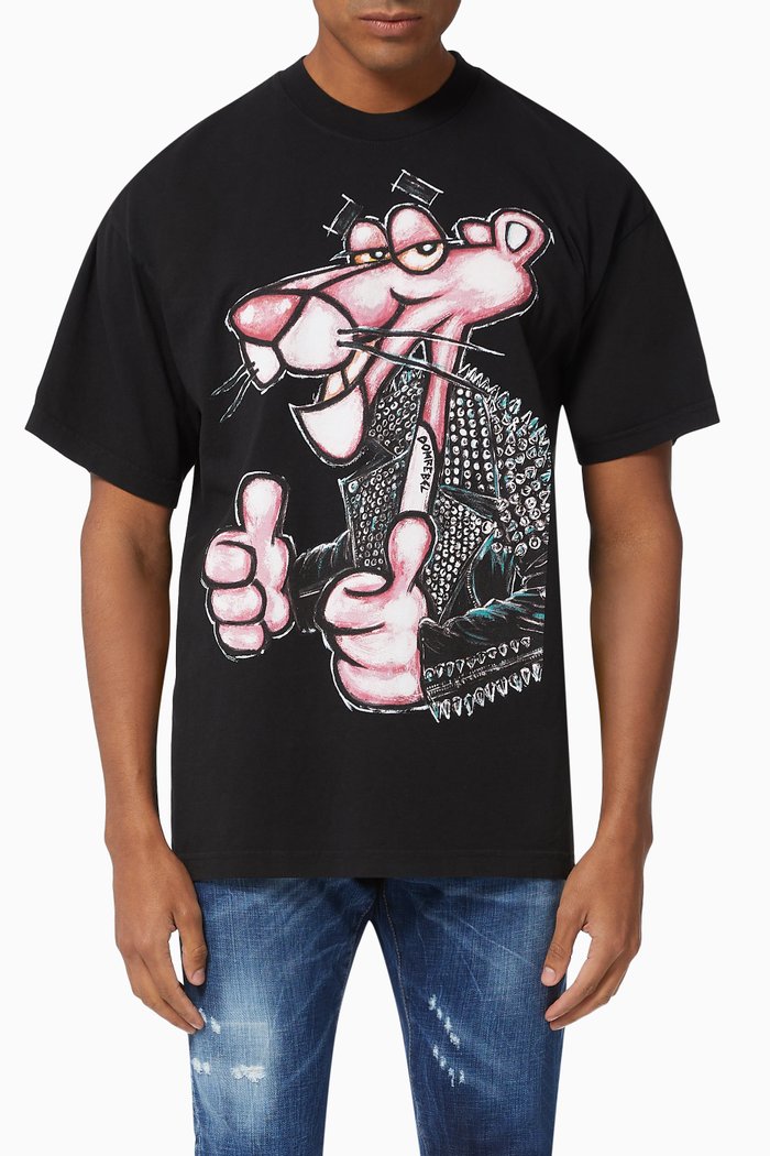

Minou Box Cotton T-shirt, Black