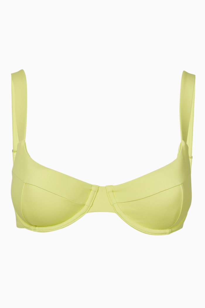 

Lia Bustier Bikini Top, Yellow
