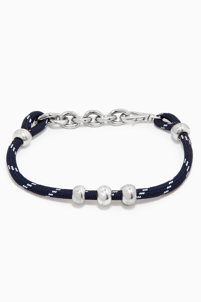 

The Kai Bracelet in Silver Plating, Black