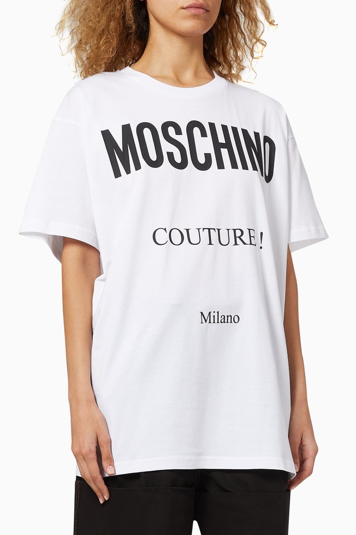 

Logo Print Jersey T-Shirt, White