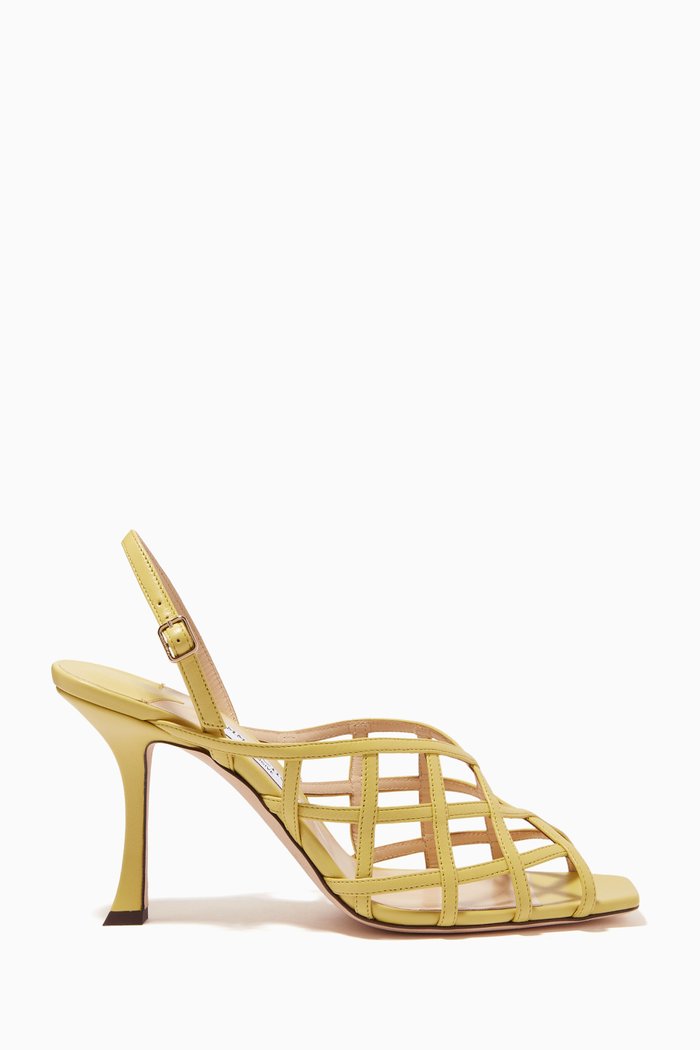 

Saila 90 Sandals in Nappa, Yellow