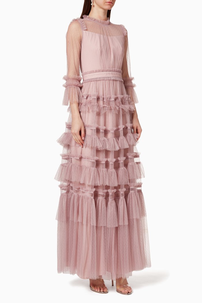 

Tulle Frill Dress, Pink