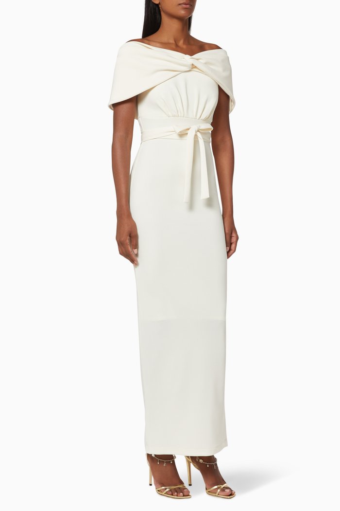 

Knot Belted Dress, Neutral