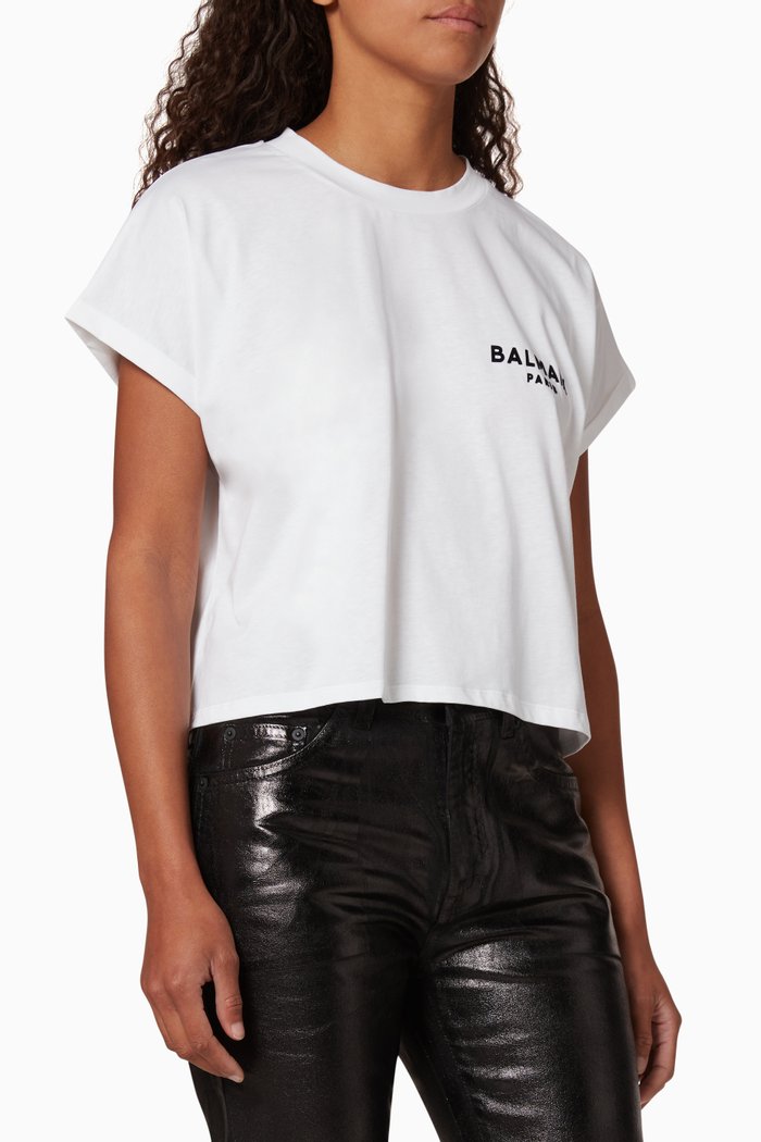 

Logo Cropped T-shirt, White