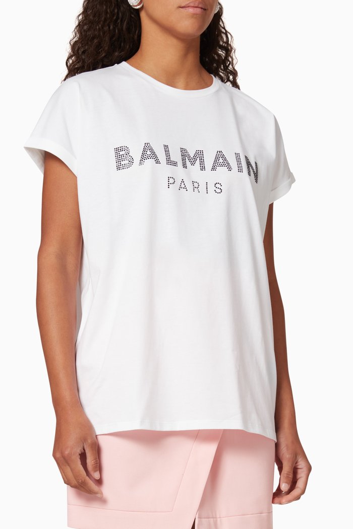 

Strass Logo T-shirt, White