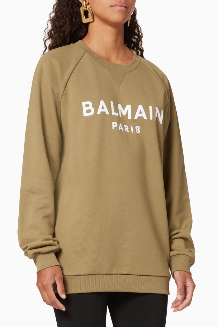 

Logo Cotton Sweatshirt, Brown