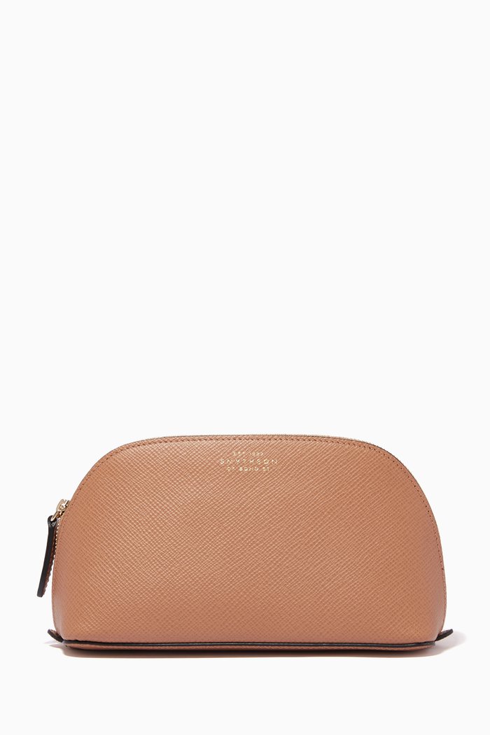 

Panama Cosmetic Case in Calf Leather, Neutral