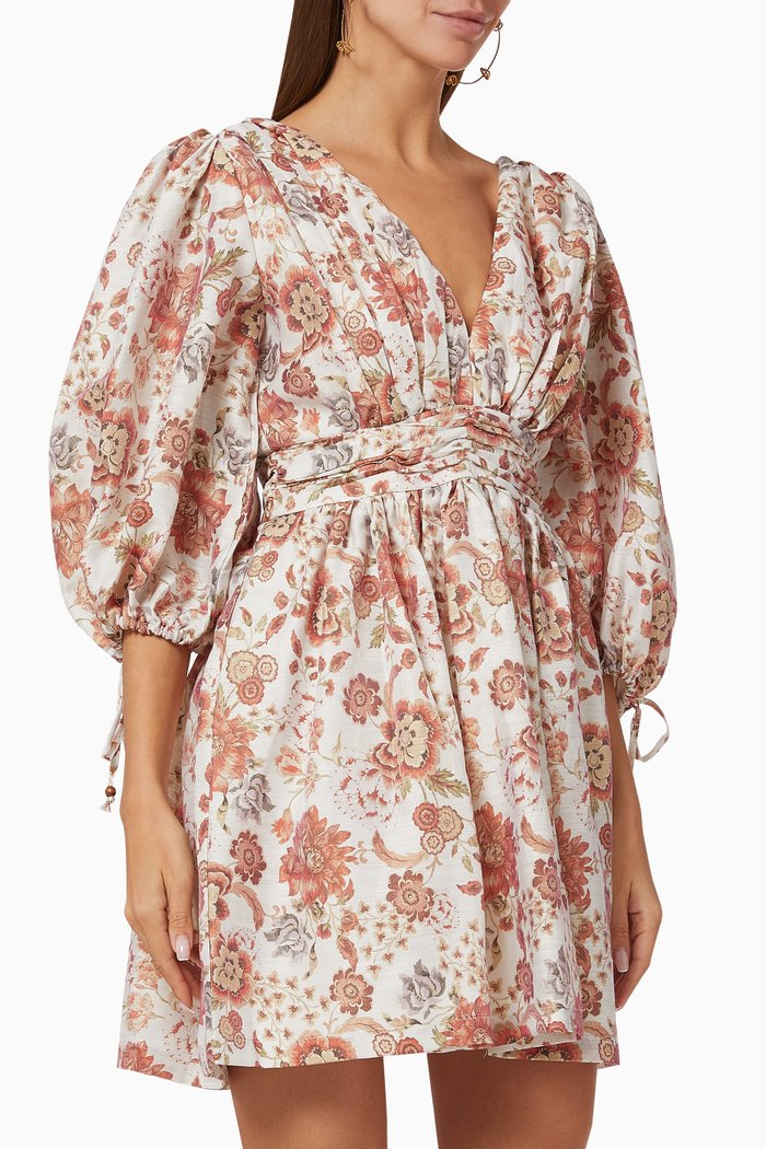 

Nu Boheme Floral Mini Dress, White