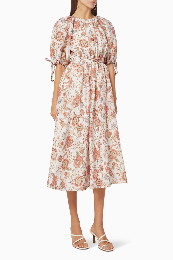 

Nu Boheme Floral Maxi Dress, White