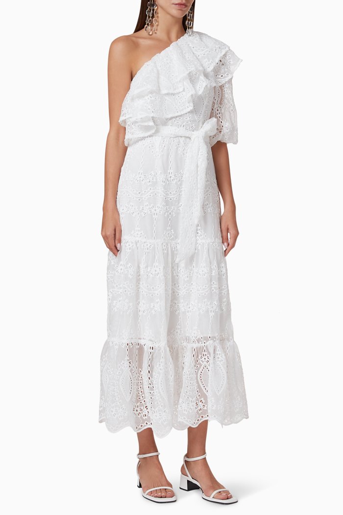 

Splendour Embroidered Maxi Dress, Neutral