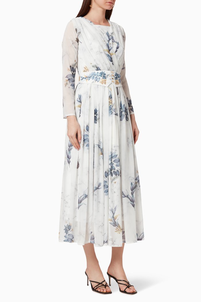 

Metallic Pleated Dress, Multicolour