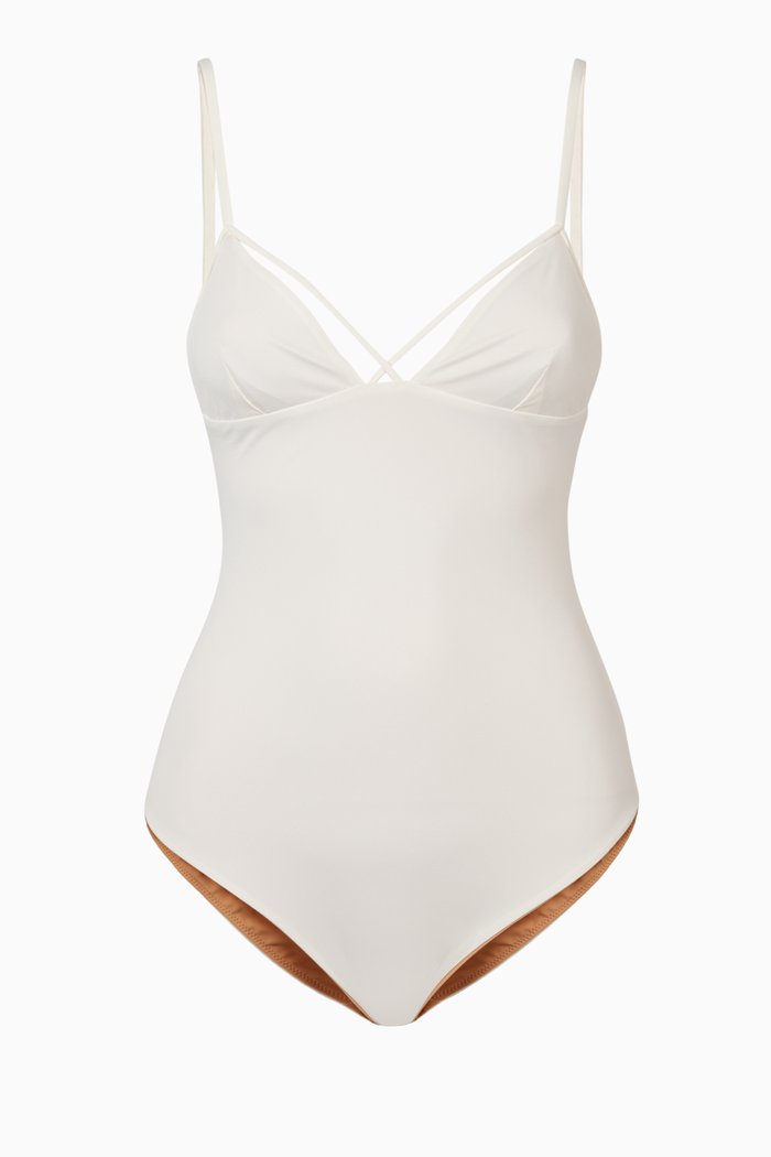 

Elevated Essentials Triangle Swimsuit, Neutral