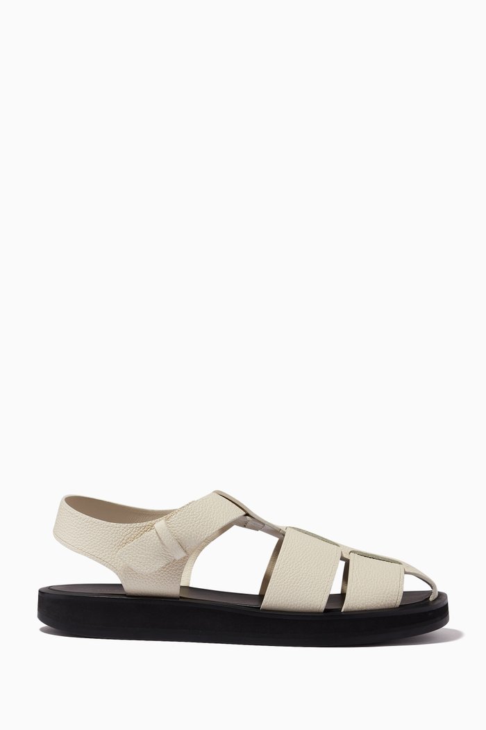 

Fisherman Sandals in Leather, Neutral
