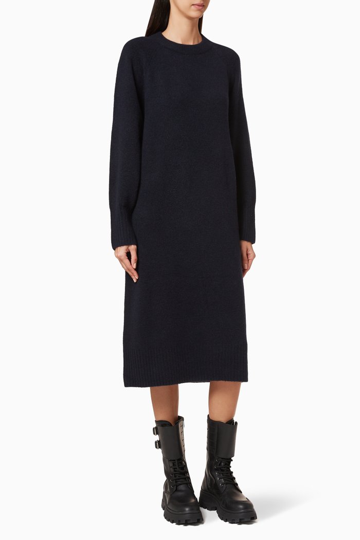 

Knit Midi Dress, Blue