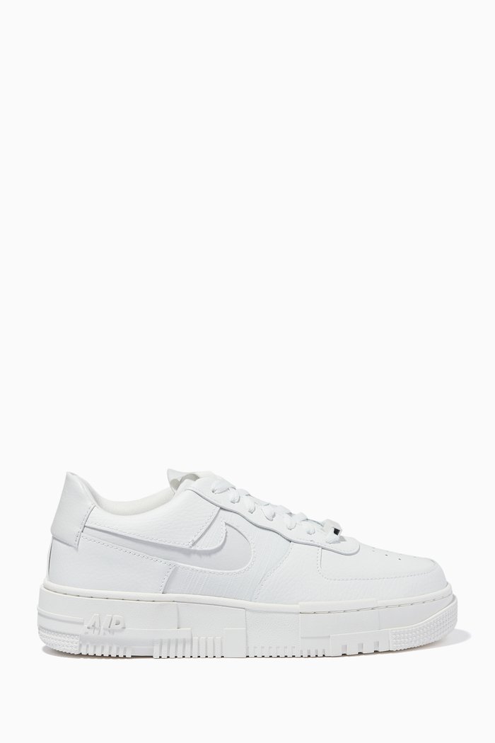 

Nike Air Force 1 Pixel Sneakers in Leather, White