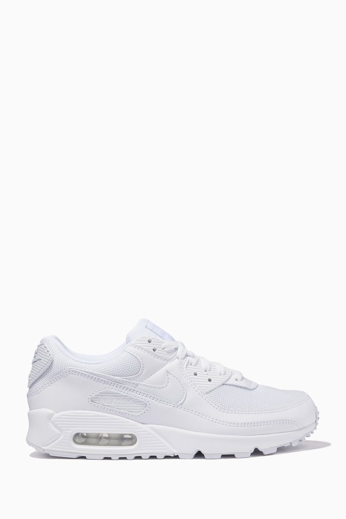 

Nike Air Max 90 Low-Top Sneakers in Leather, White