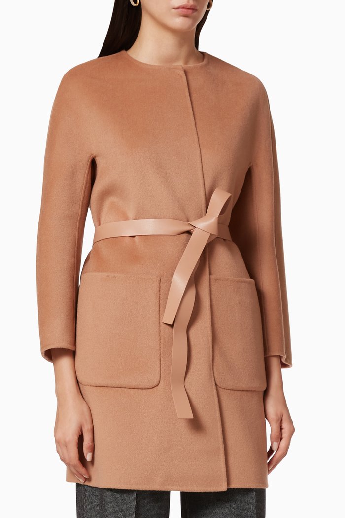 

Soni Reversible Wool Coat, Pink