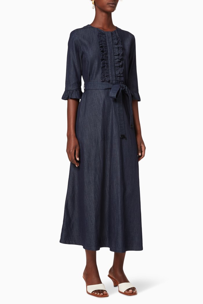

Frutto Cotton Denim Dress, Blue