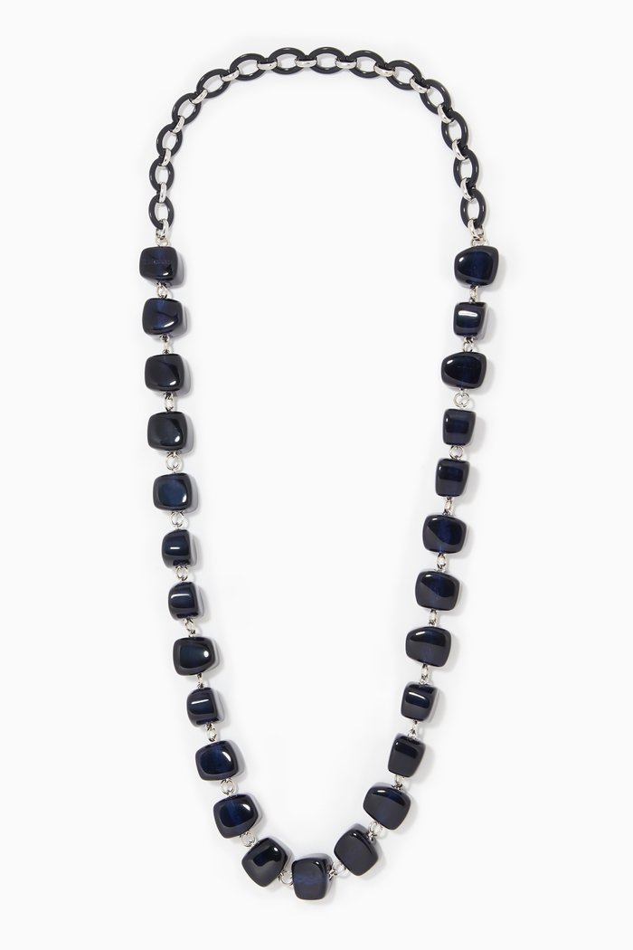 

Abelia Resin Necklace, Blue
