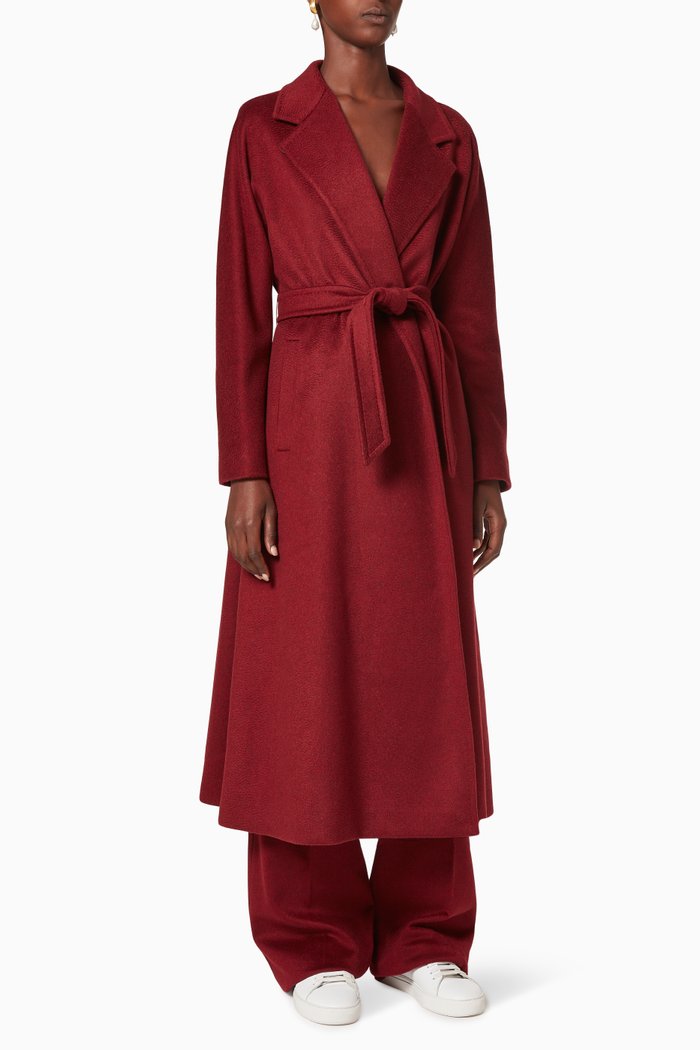 

Pistoia Camel and Cashmere Robe Coat, Burgundy