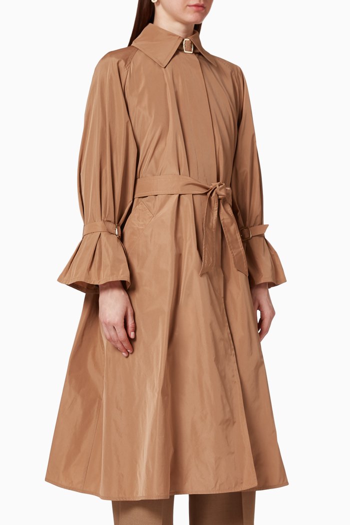 

Ella Taffeta Trench Coat, Neutral