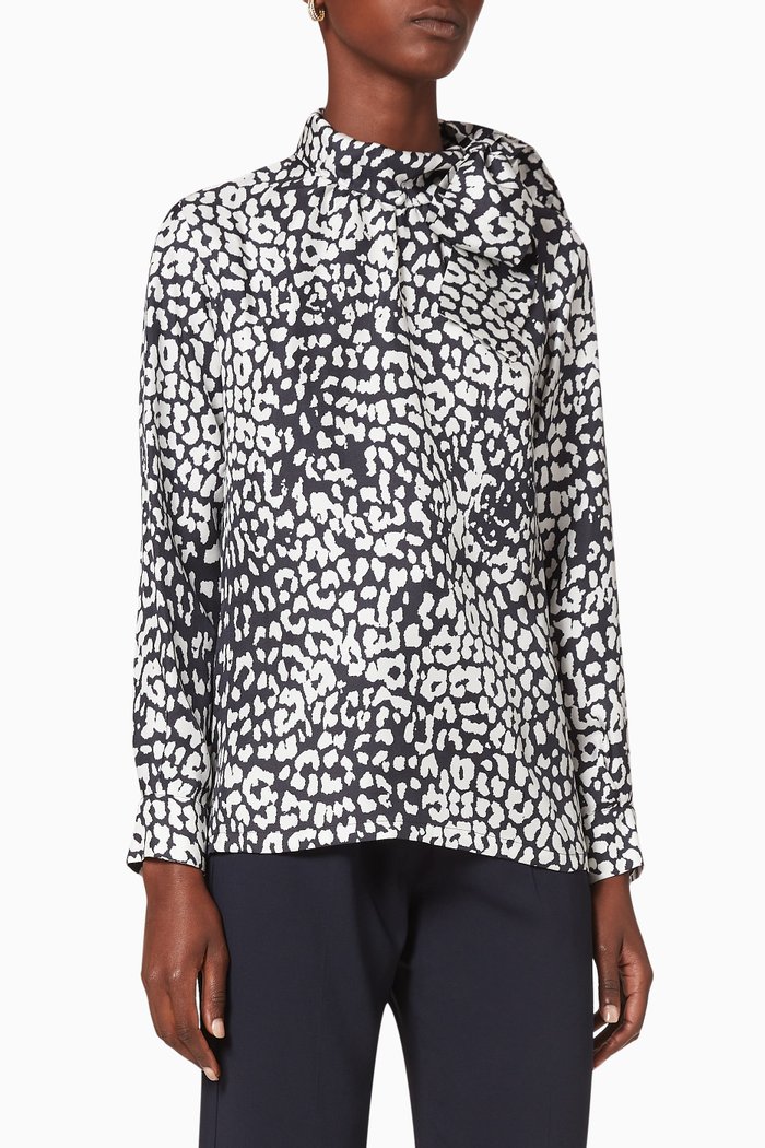 

Bussola Silk Blouse, Blue