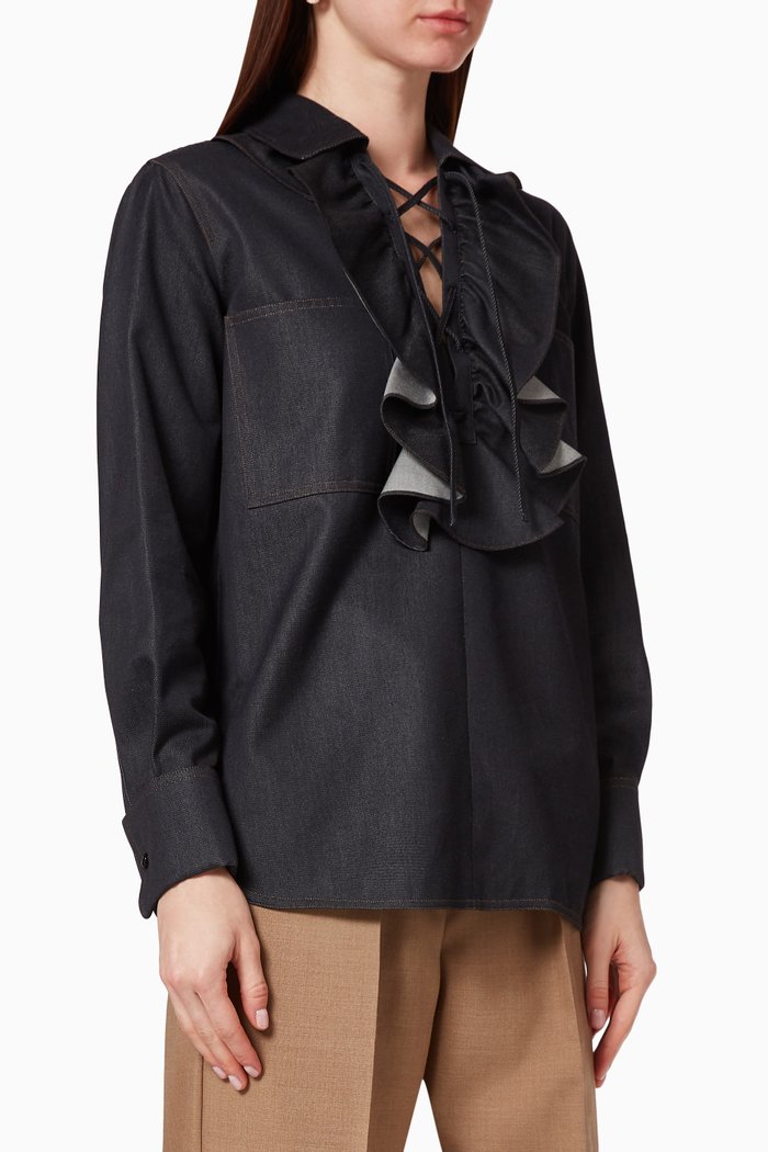 

Oriana Cotton Shirt, Blue