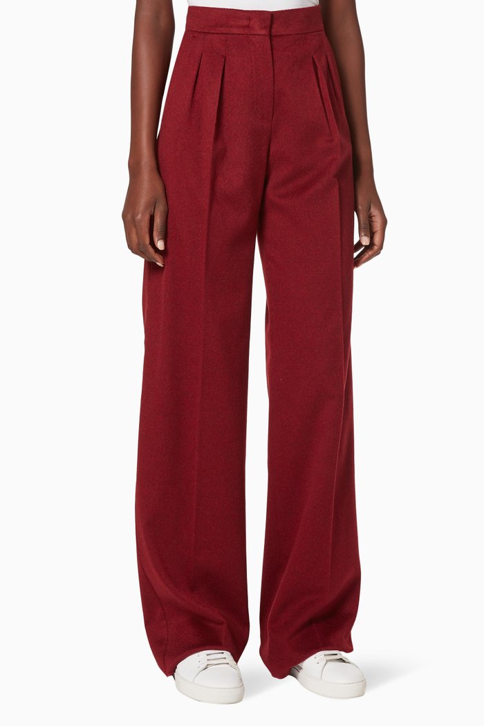 

Agadir Camel & Cashmere Pants, Burgundy