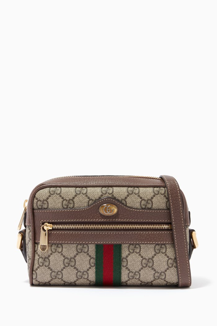 

Mini Ophidia Crossbody Bag in GG Supreme Canvas, Neutral