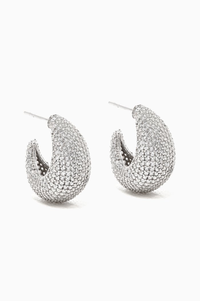 

Headliner Hoop Earrings in Sterling Silver