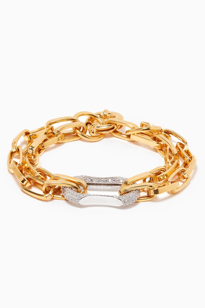

Fame Chain Bracelet in 24k Gold Plated Sterling Silver