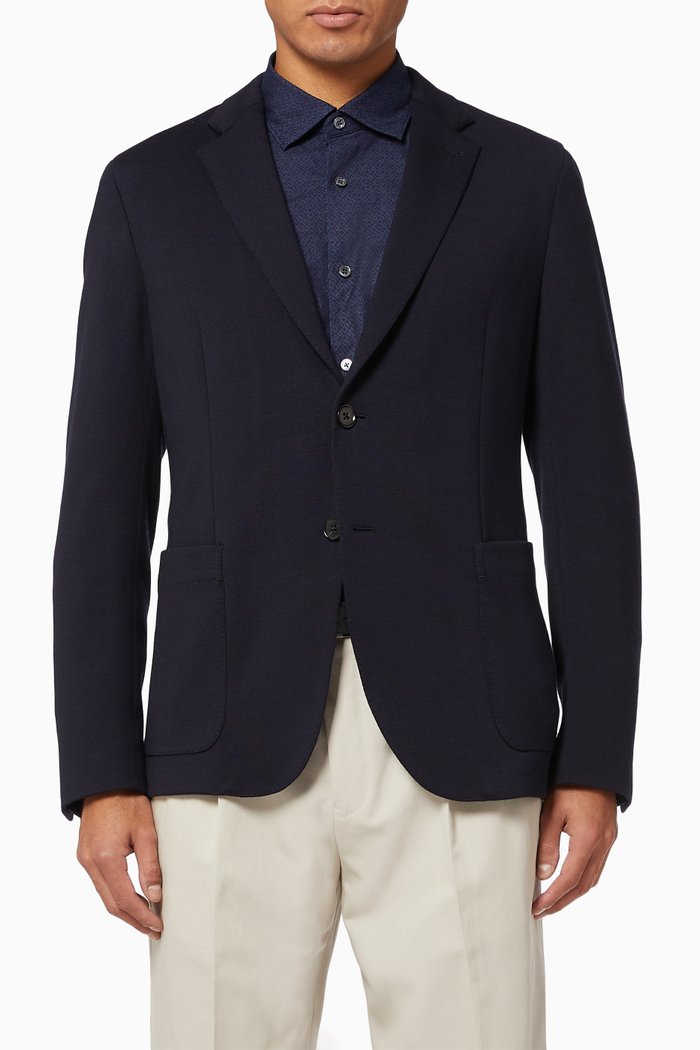 

High-Performance Wool Jacket, Blue