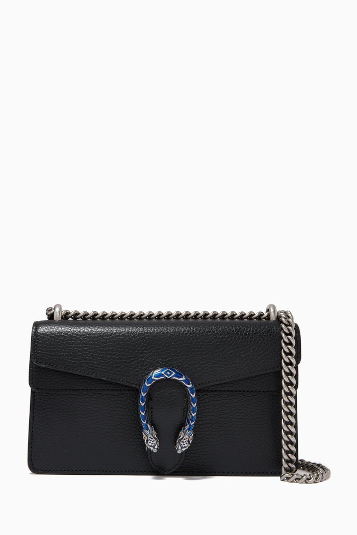 

Small Dionysus Shoulder Bag in Leather, Black