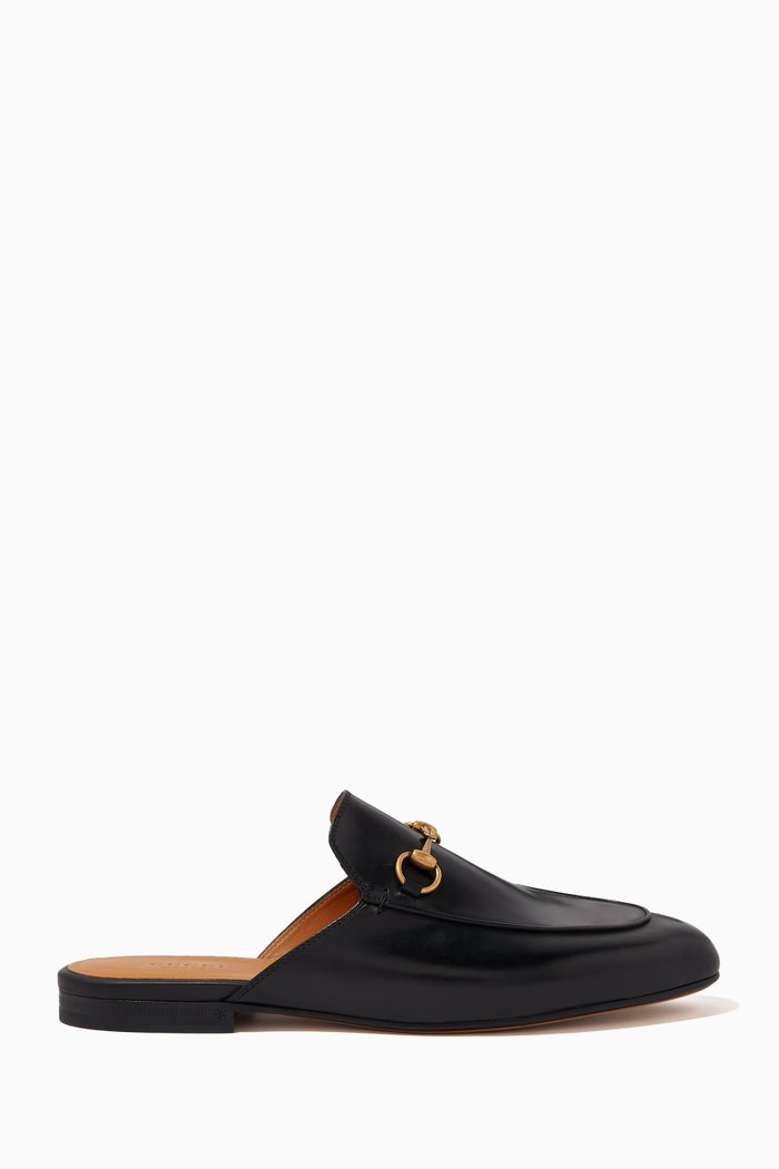 

Princetown Slipper in Leather, Black