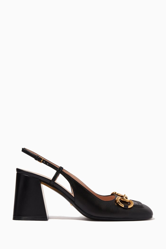 

Horsbeit Pumps in Leather, Black