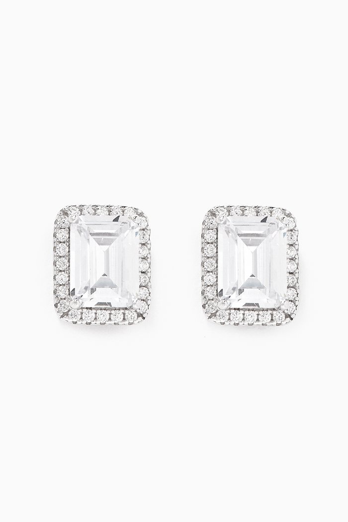 

Zircon Stud Earrings in Sterling Silver