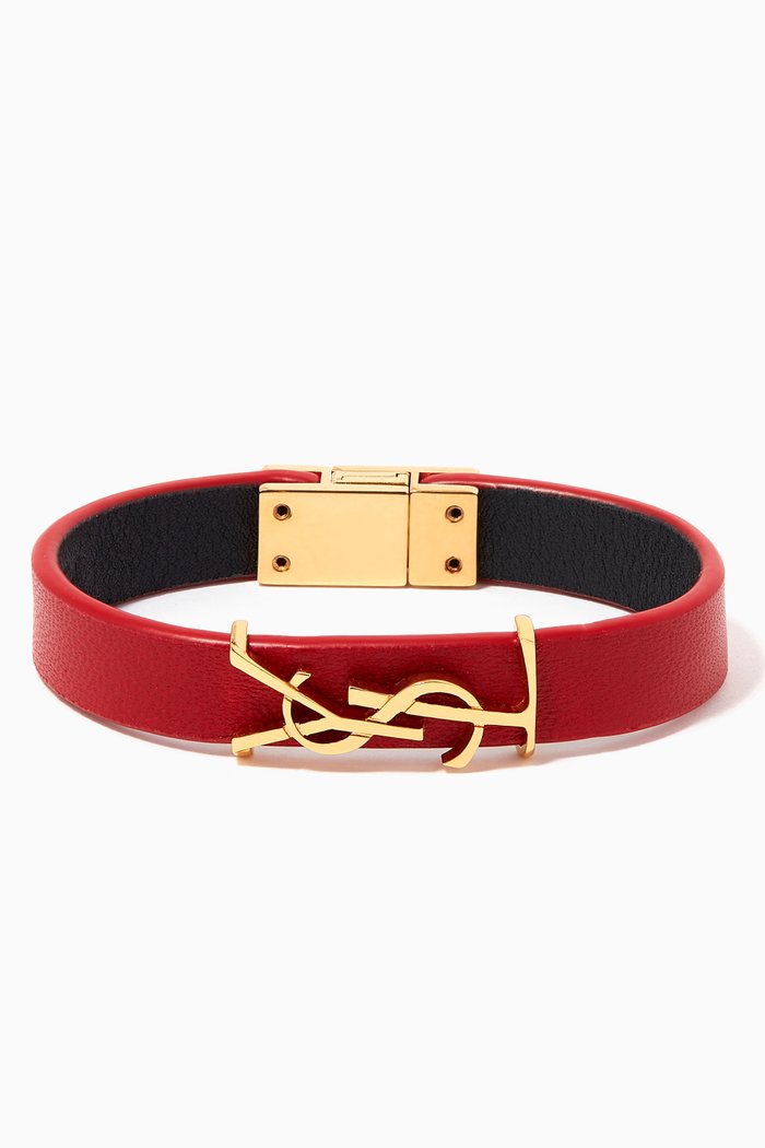 

Opyum Bracelet in Smooth Leather, Red