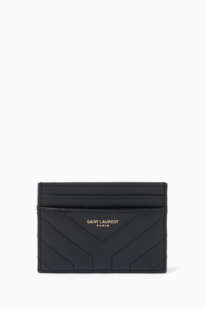 

Joan Card Case in Quilted Leather, Black
